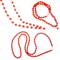 Coral Necklace Mala